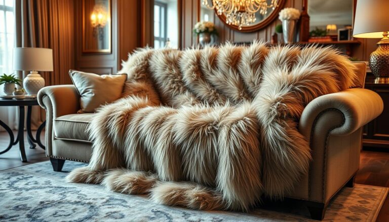 artificial fur blanket