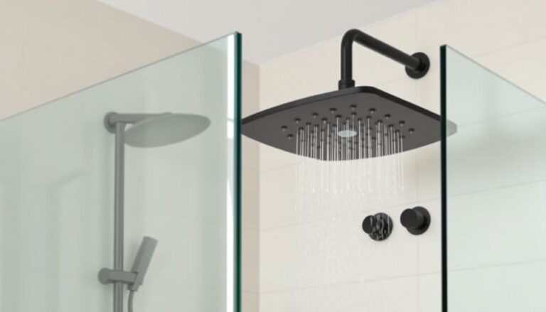 black shower fixtures